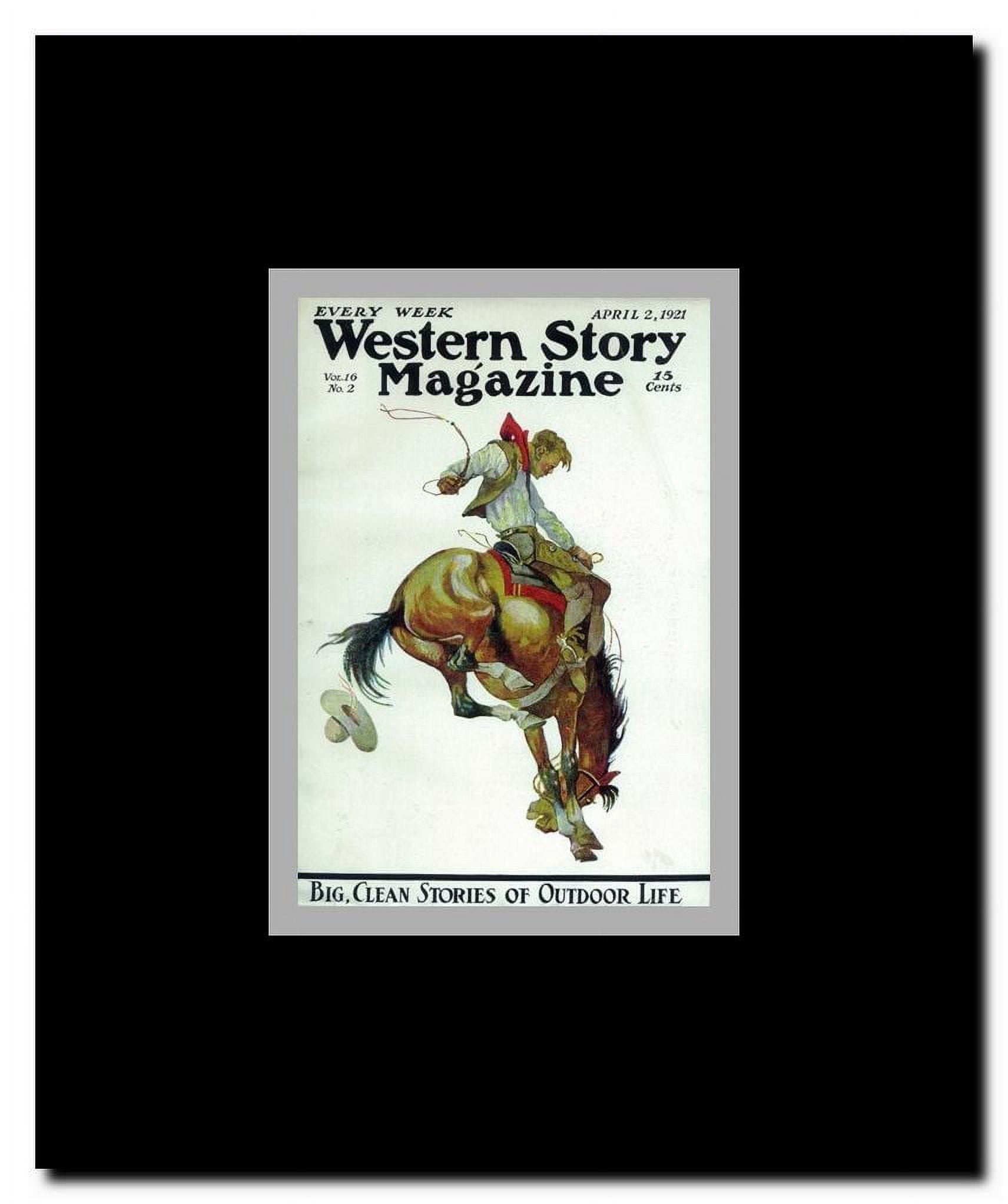 Western Story Magazine (Pulp) Framed Movie Poster