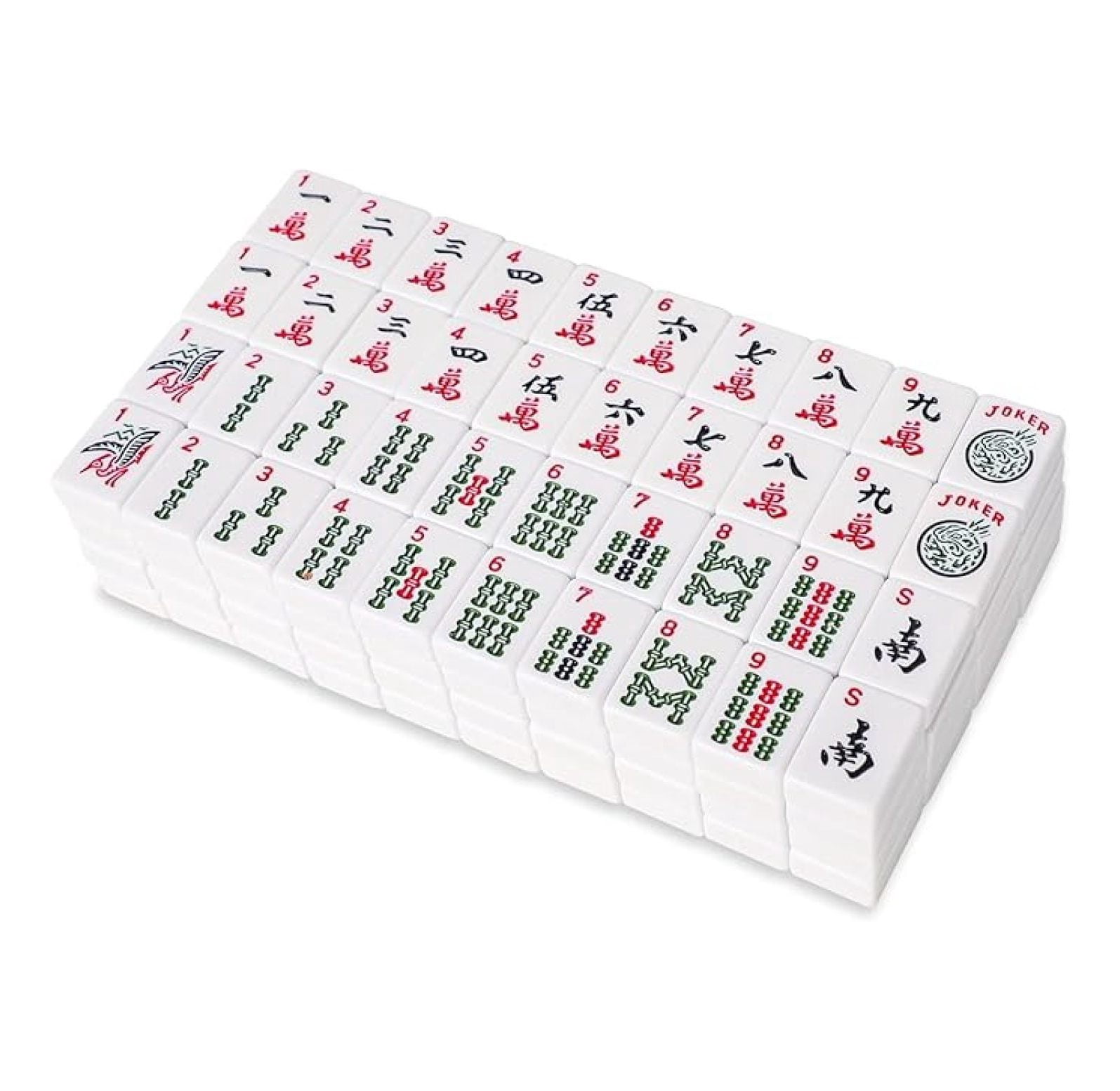 Western Style,American Mahjong Tiles Only - The Classic (A Type), Set of 166 Pcs