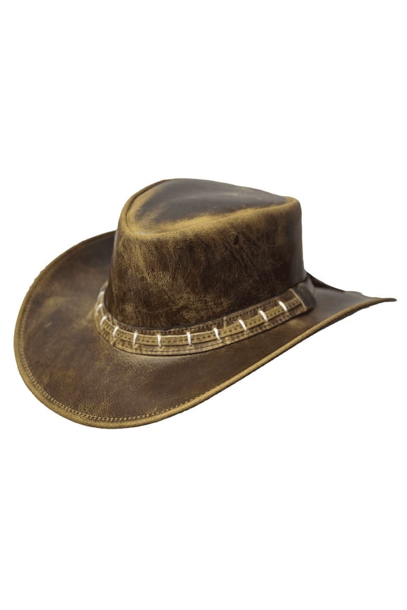 Western Style Australian Vintage Leather Cowboy Hat