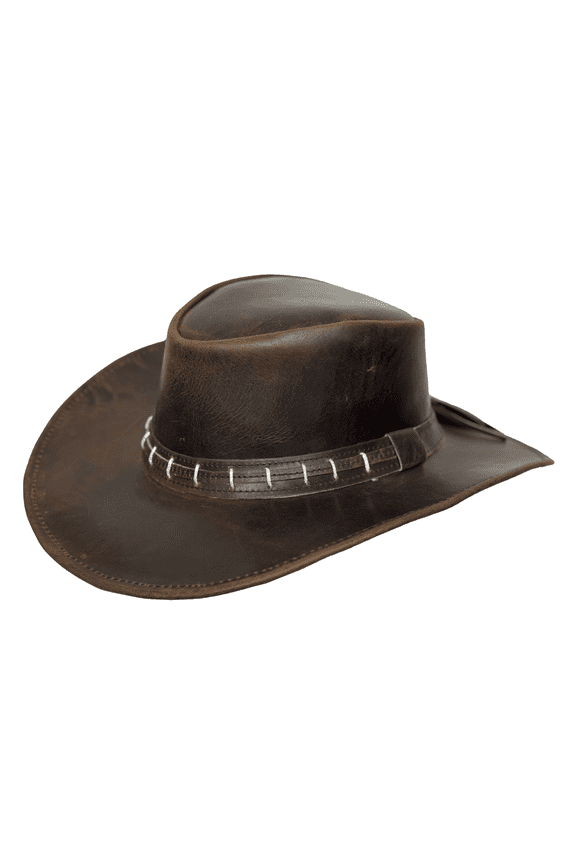 Western Style Australian Vintage Leather Cowboy Hat