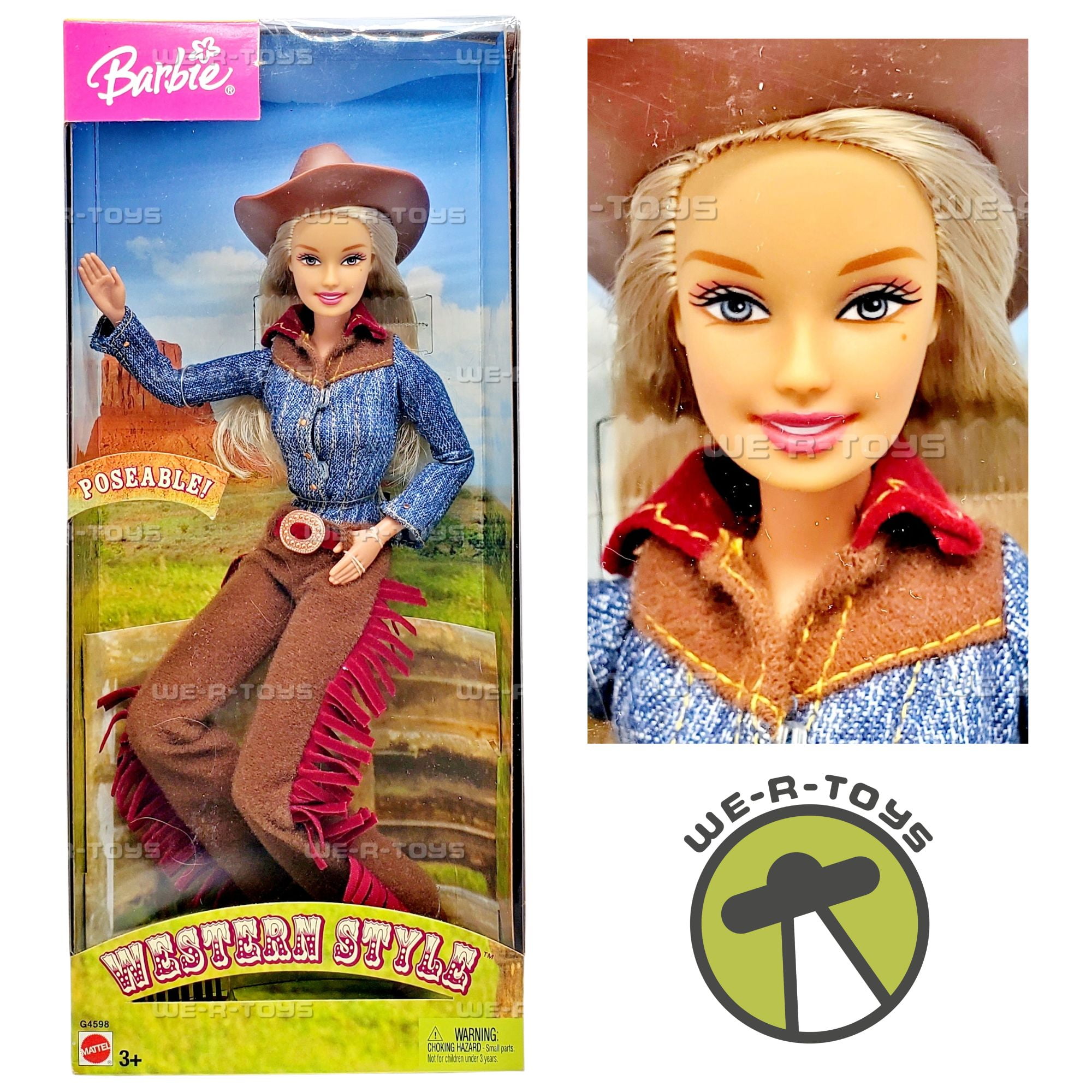 Barbie Western Style Doll 2004 Mattel G4598 - Walmart.com