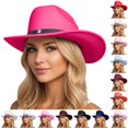 thumbnail image 1 of Western Style Cowboy Hat with Star Unisex Adult Riding Hat for and Western Cowboy Leather Hat Bands One Size, 1 of 4