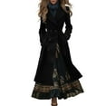 thumbnail image 1 of Western Style Double Blend Coat Winter Warm Long Trench Overcoat Fashion Outerwear For Ladies Casual Fall And Jacket Classic Elegant Design winter clothing for women, 1 of 4