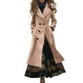 thumbnail image 1 of Western Style Double Blend Coat Winter Warm Long Trench Overcoat Fashion Outerwear For Ladies Casual Fall And Jacket Classic Elegant Design winter clothing for women, 1 of 4