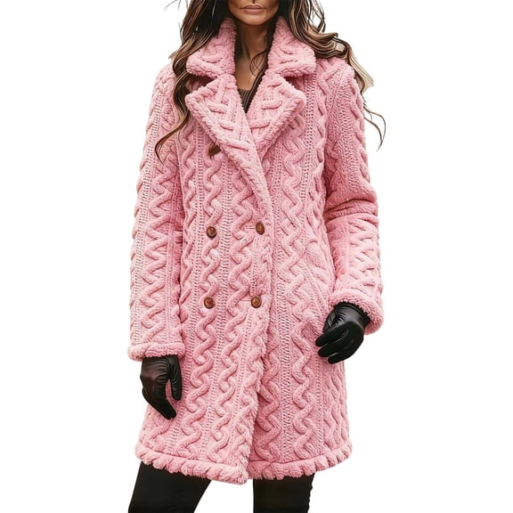 Western Style Jacquard Coat Elegant Fall Winter Fashion Outerwear For Women