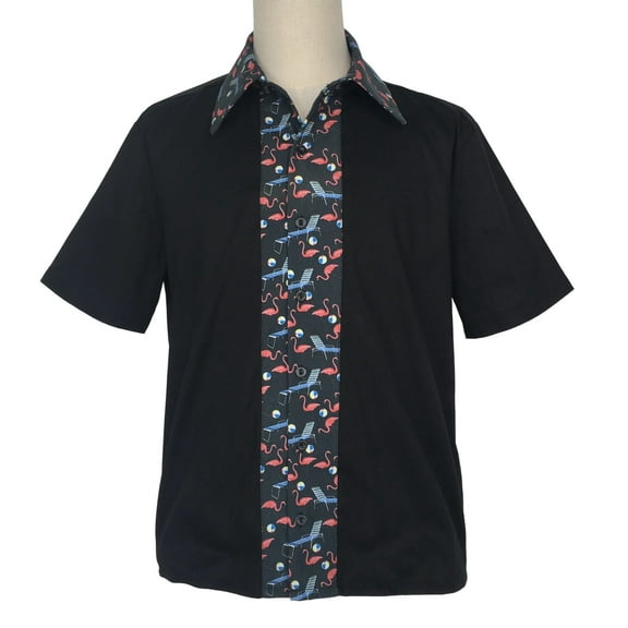 Western Style Two-tone Color Buttons Men Shirts