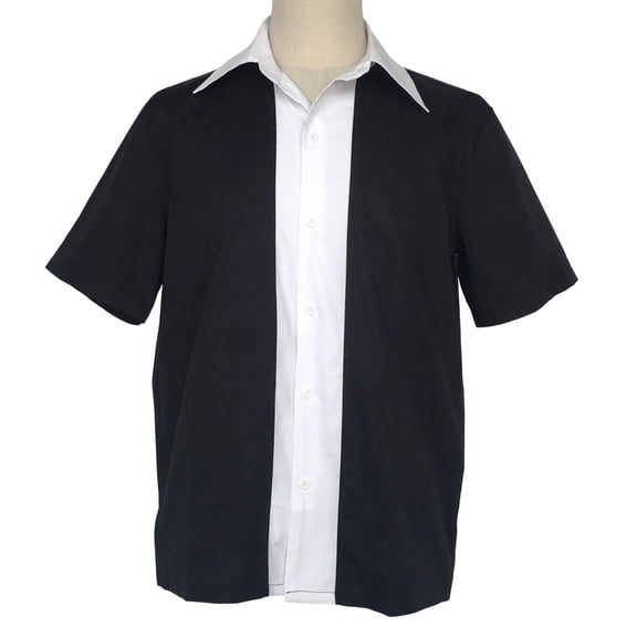 Western Style Two-tone Color Buttons Men Shirts