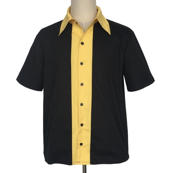 Western Style Two-tone Color Buttons Men Shirts