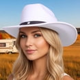 thumbnail image 1 of Western Style Unisex Adult Cowboy Hat With Star Riding Accessory For Casual Daily Wear, White, 1 of 3