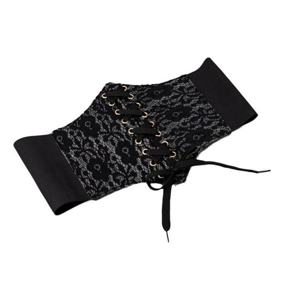Western Styles Black Corset Belt Women Gothicism Styles Waistband for Women Fashion Accessory