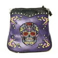 thumbnail image 1 of Western Sugar Skull Embroidered Rhinestone Cross Crossbody Bag, 1 of 3