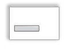 Western Sulphite® White Booklet Envelope (6" x 9-1/2") with Poly Window (#5 H), 24 lb Sulphite (SFI Certified), Vellum Finish, Two Side Seams Under - Box of 500 Envelopes