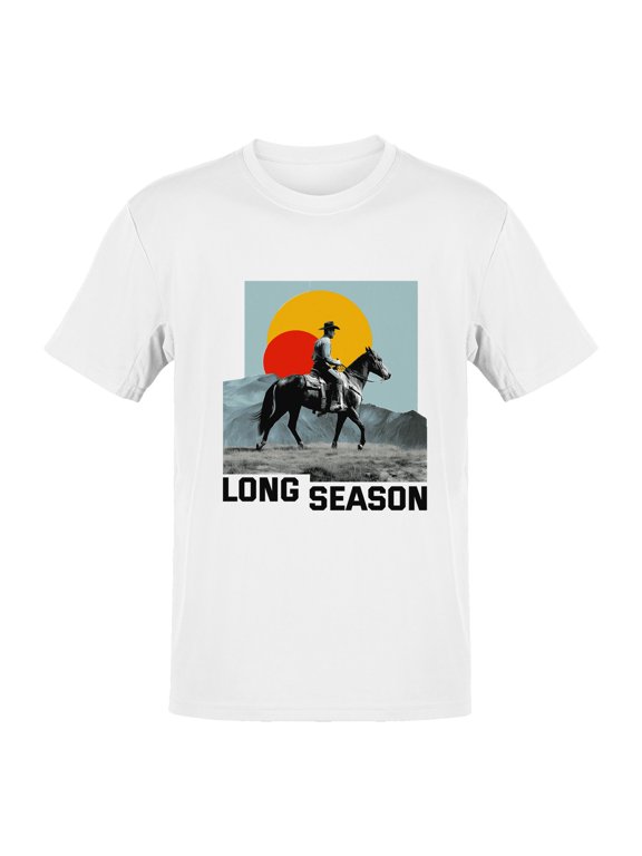 Western Sunset - Long Season Men's White T-shirt