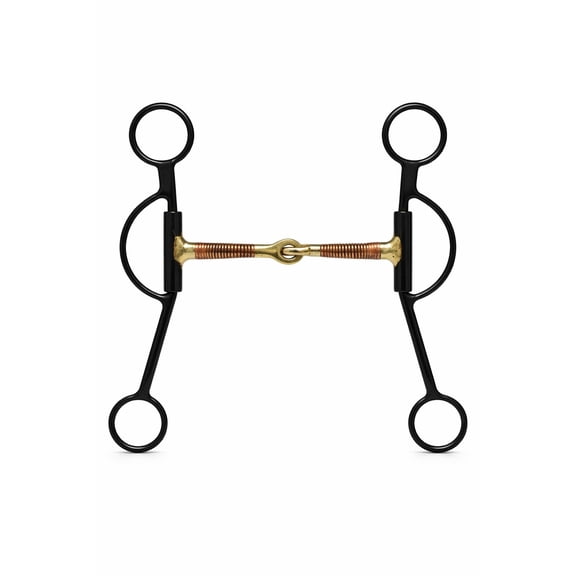 Western Sweet Iron 5" Copper Wrapped Snaffle Mouth Horse Training Bit 35676B