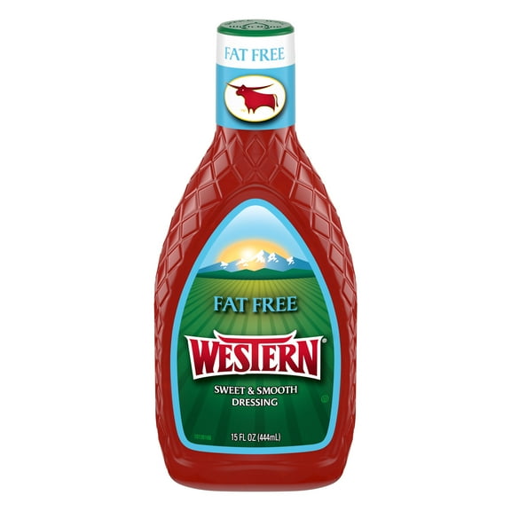 Western Sweet and Smooth, French Fat Free Salad Dressing, 15 fl oz
