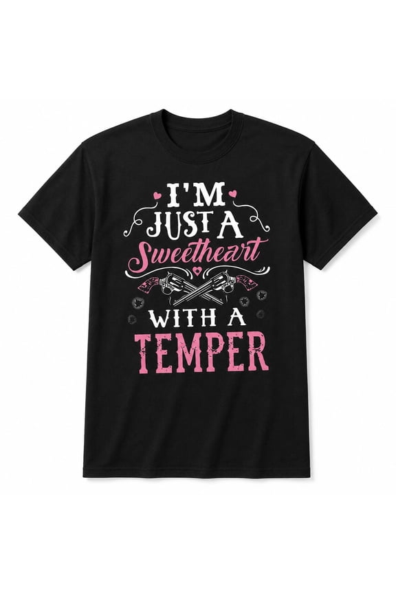 Western Sweetheart Temper Graphic T-Shirt, Unisex Classic Fit Tee