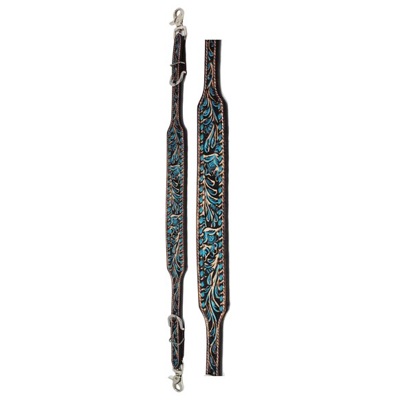 Western Tack Floral Tooled Leather Wither Breast Collar Strap 10506