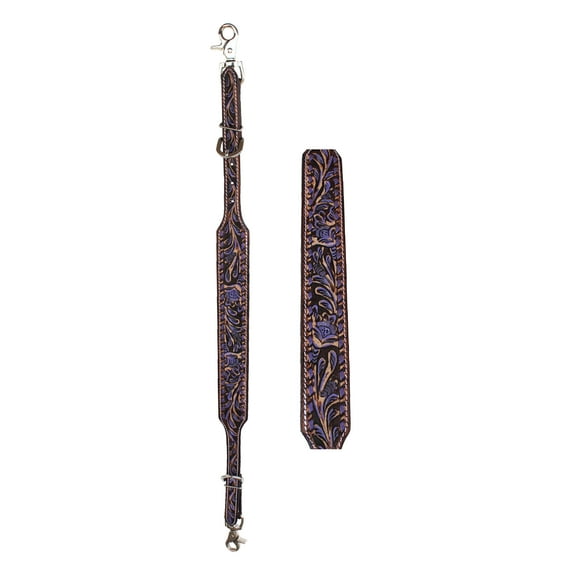 Western Tack Floral Tooled Leather Wither Breast Collar Strap 10509