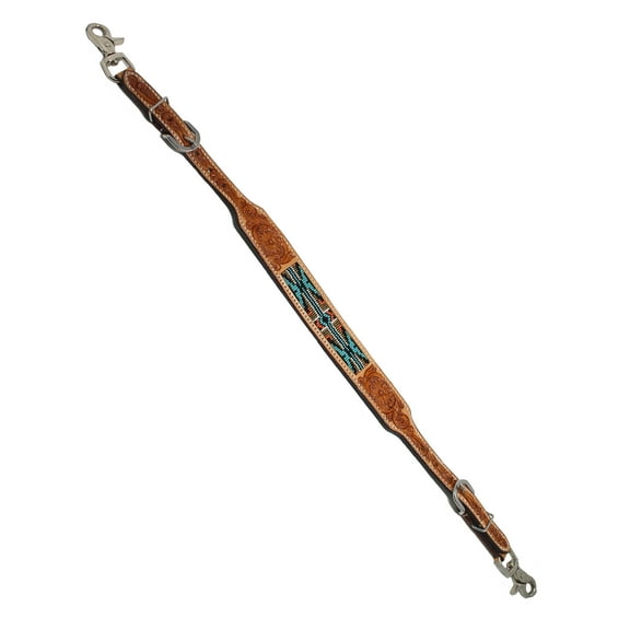 Western Tack Floral Tooled Leather Wither Breast Collar Strap 10516