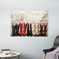 thumbnail image 1 of Western Tapestry, American Cowgirl Leather Boots Rustic Wild West Theme Cultural Print, Wide Wall Hanging for Bedroom Living Room Dorm, 60" X 40", Beige Red, by Ambesonne, 1 of 1