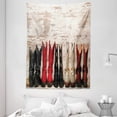 thumbnail image 1 of Western Tapestry, American Legend Cowgirl Leather Boots Rustic Wild West Theme Cultural Print, Wall Hanging for Bedroom Living Room Dorm Decor, 60W X 80L Inches, Beige Red Black, by Ambesonne, 1 of 2