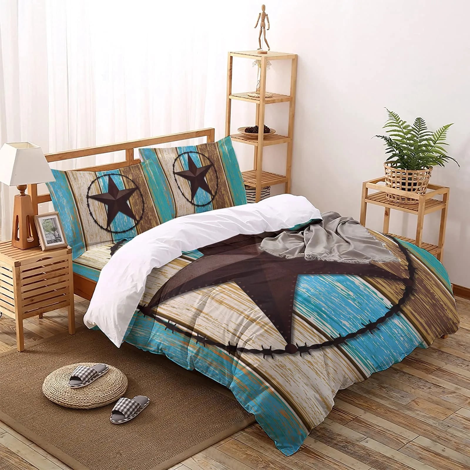 Western Stars 3-Piece Quited Bedding Set NCU0NNT881