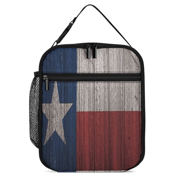 Western Texas Star Vintage Style Stars On Wood Panel Print Rustic (1) Lunch Bags for ,Cartoon Picnic Bags for