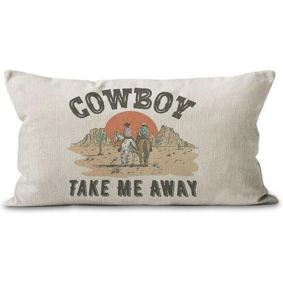 Western Throw Pillows,Cowboy Pillows,Western Pillow Covers,Western Pillow Covers,12 x 20 Inch Cowgirl Throw Pillows,Western Pillow,Western Throw Pillows for Bed (12x20)