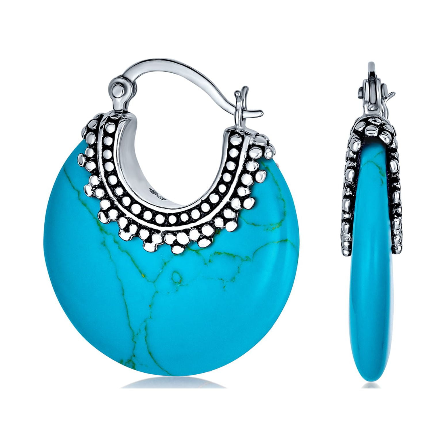 Western hot sale hoop earrings