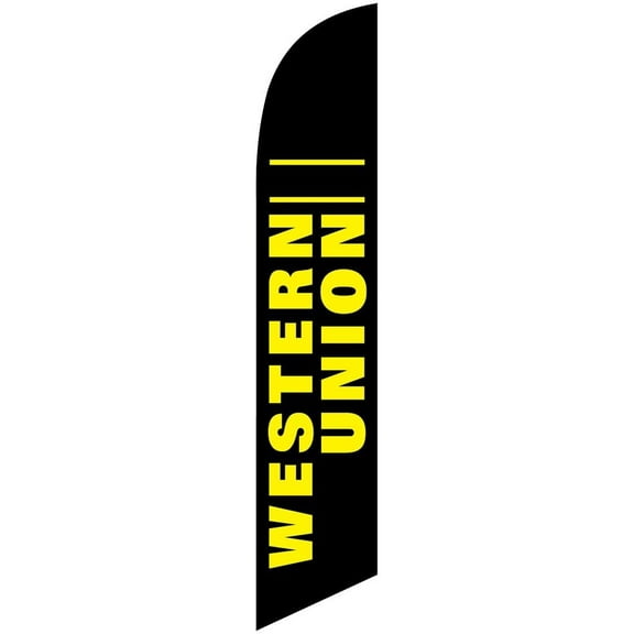 Western Union Feather Banner Swooper Flag -No Wind Required- Replacement FLAG ONLY