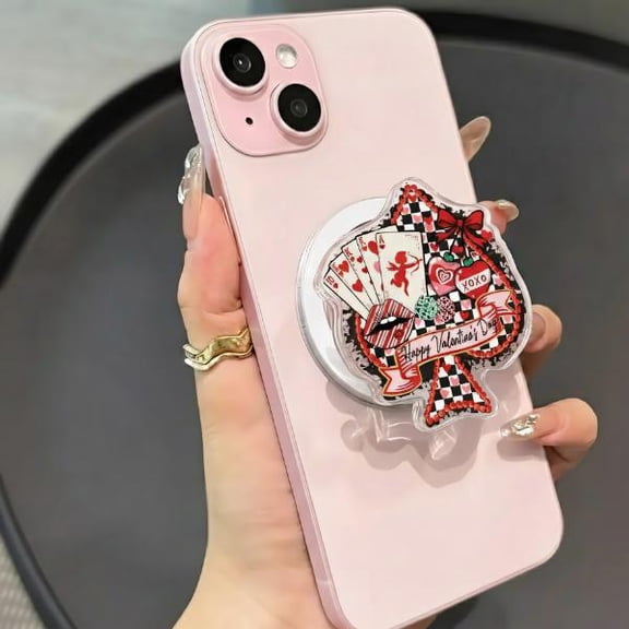 Western Valentines Day Phone Grip, Coquette Valentines Day , Cowgirl Xoxo E-reader Holder, Acrylic Magsafe Grip For Mobile Phone, Gift For Her