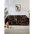 thumbnail image 1 of Western Vintage Couch Cover, Country Cowboy Boots Cow Skulls Retro Sofa Cover Blanket for 1 Seat Cushion, Sectional Sofa Slipcover Furniture Protector for Living Room Bedroom 71''x91'', 1 of 9