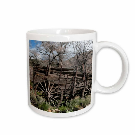 3drose, Western Wagon, Virginia City, Nevada, Usa - Us29 Mde0107 - Michael Defreitas, 15oz Mug