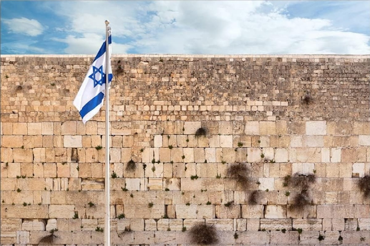 Western Wall Jerusalem Photography Backdrop Blue Sky And White Clouds ...