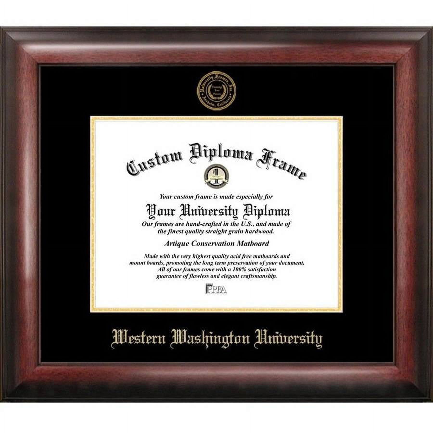 Western Washington University 8.5" x 11" Gold Embossed Diploma Frame
