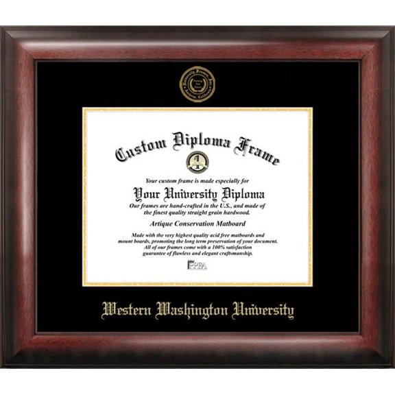 Western Washington UniversityGold Embossed Diploma Frame