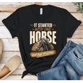 thumbnail image 1 of Western Western Horse Novelty Clean Graphic T-Shirt Size S-5XL, 1 of 2
