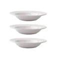 thumbnail image 1 of Western White Pasta Plates Set of 3 for Dinner, High-Heat Resistant Ceramic Dinnerware for Restaurants and Home, 1 of 4