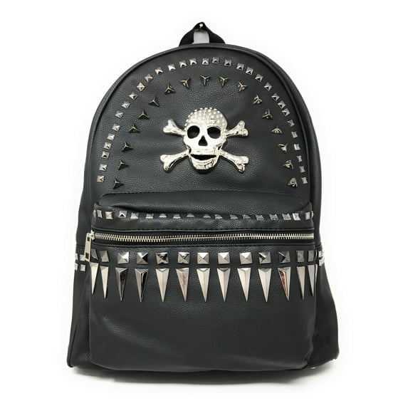 Western Women's Fashion Sugar Skull Studded Rivets Top Handle Backpack
