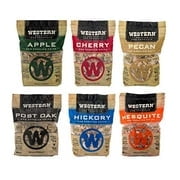 Western Wood Smoking Chip Variety Pack of 6, 180 cu in per Bag