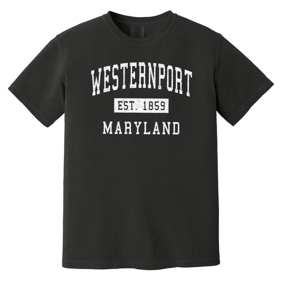 Westernport Maryland Classic Established Town Souvenir Comfort Color T-Shirt