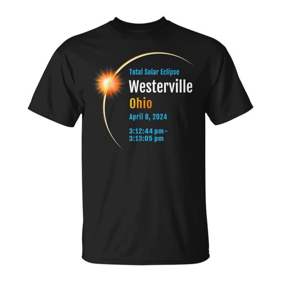 Westerville Ohio Oh Total Solar Eclipse 2024 1 TShirt