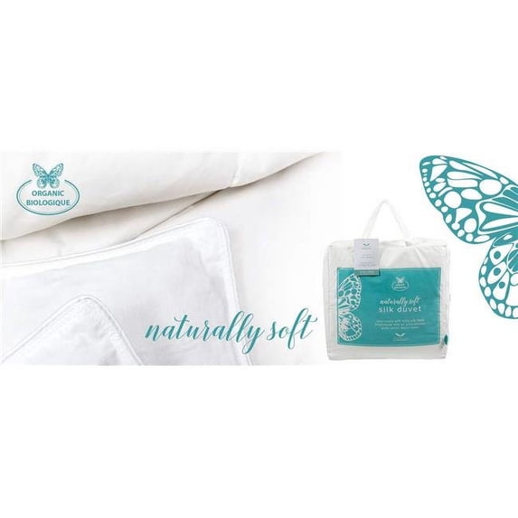 Westex 299238 Organic Naturally Soft Silk Duvet, White - King Size