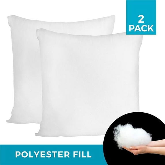 Westex 6118182PK Polyester Replacement Cushion Insert, 18' x 18', 2-Pack