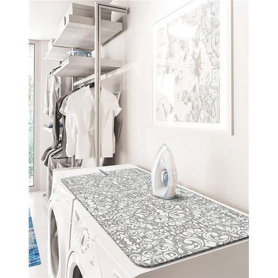 Westex ISTP13 2-in-1 Damask Grey Portable Steamer Pad, 39.5' x 19'