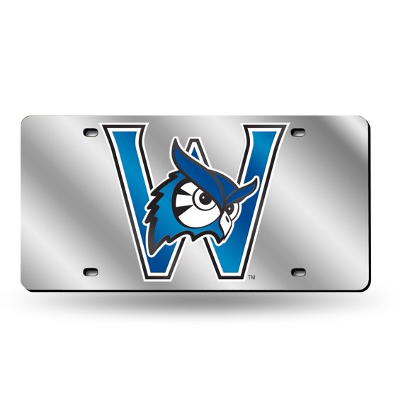 Westfield State NCAA Owls Acrylic License Plate Laser Tag