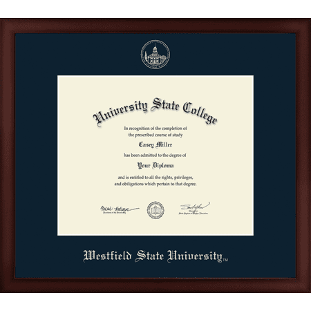 Westfield State University Diploma Frame, Document Size 11" x 9"