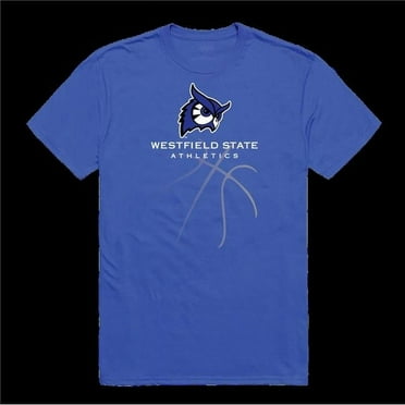 Westfield State University Owls College Basketball T-Shirt, Royal - Medium