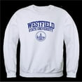 thumbnail image 1 of Westfield State University Owls Seal Crewneck Sweatshirt, White - Small, 1 of 1