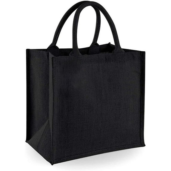 Westford Mill Jute Mini Tote Shopping Bag (14 Liters) (Pack of 2)